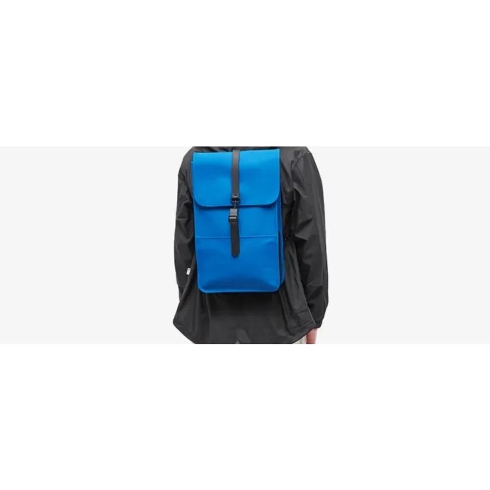 NWT RAINS Waterproof Unisex Backpack in Waves (Blue) color - Picture 4 of 8